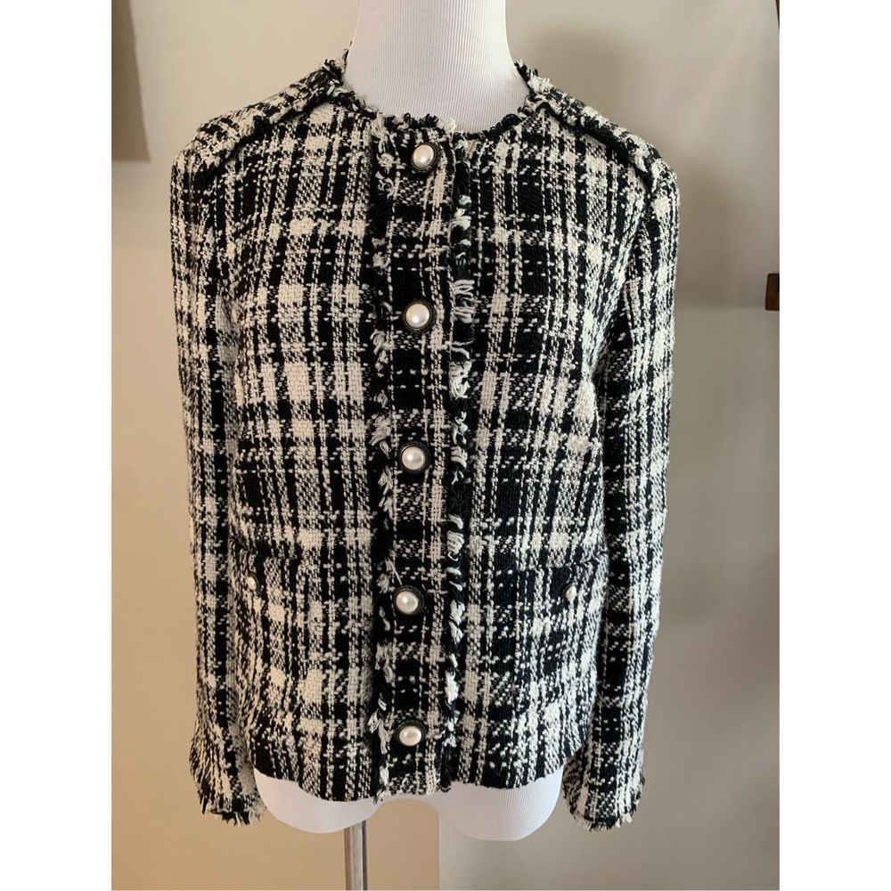 Zara tweed blazer jacket